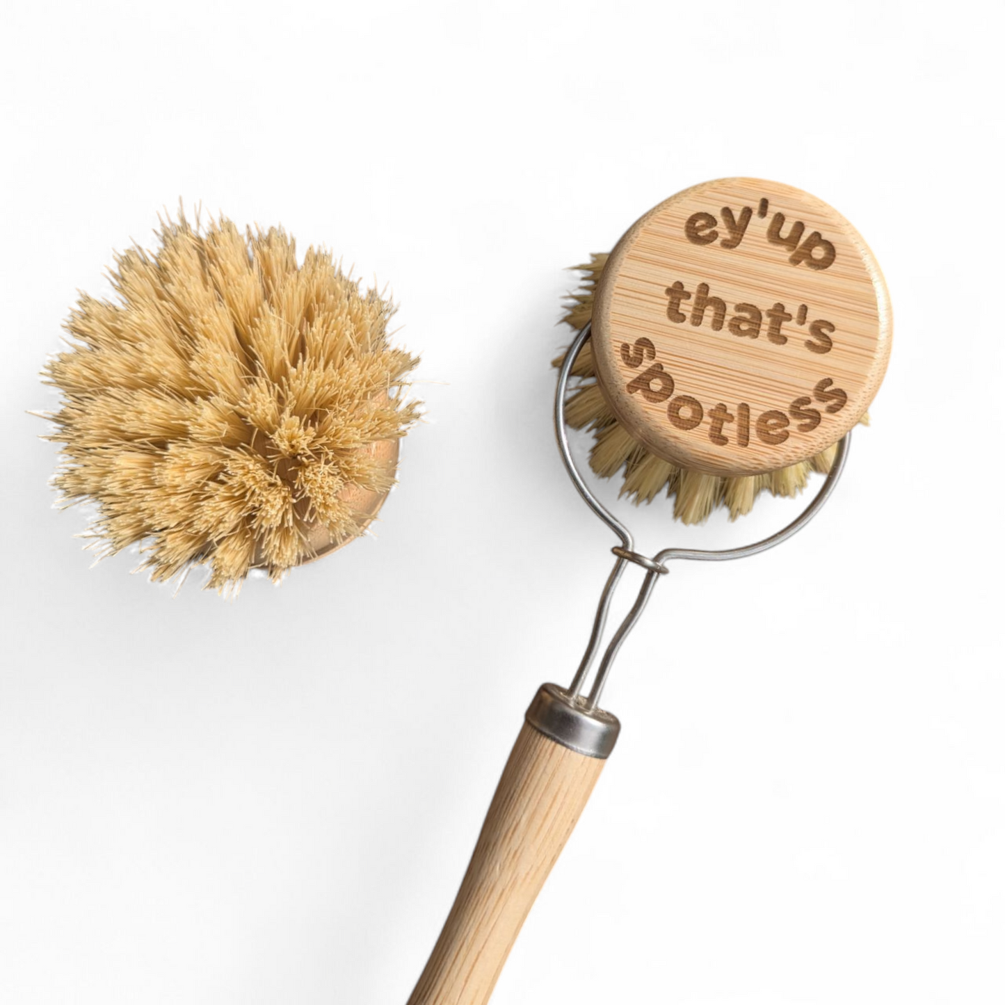 Personalised Bamboo Replacement Dish Brush Head