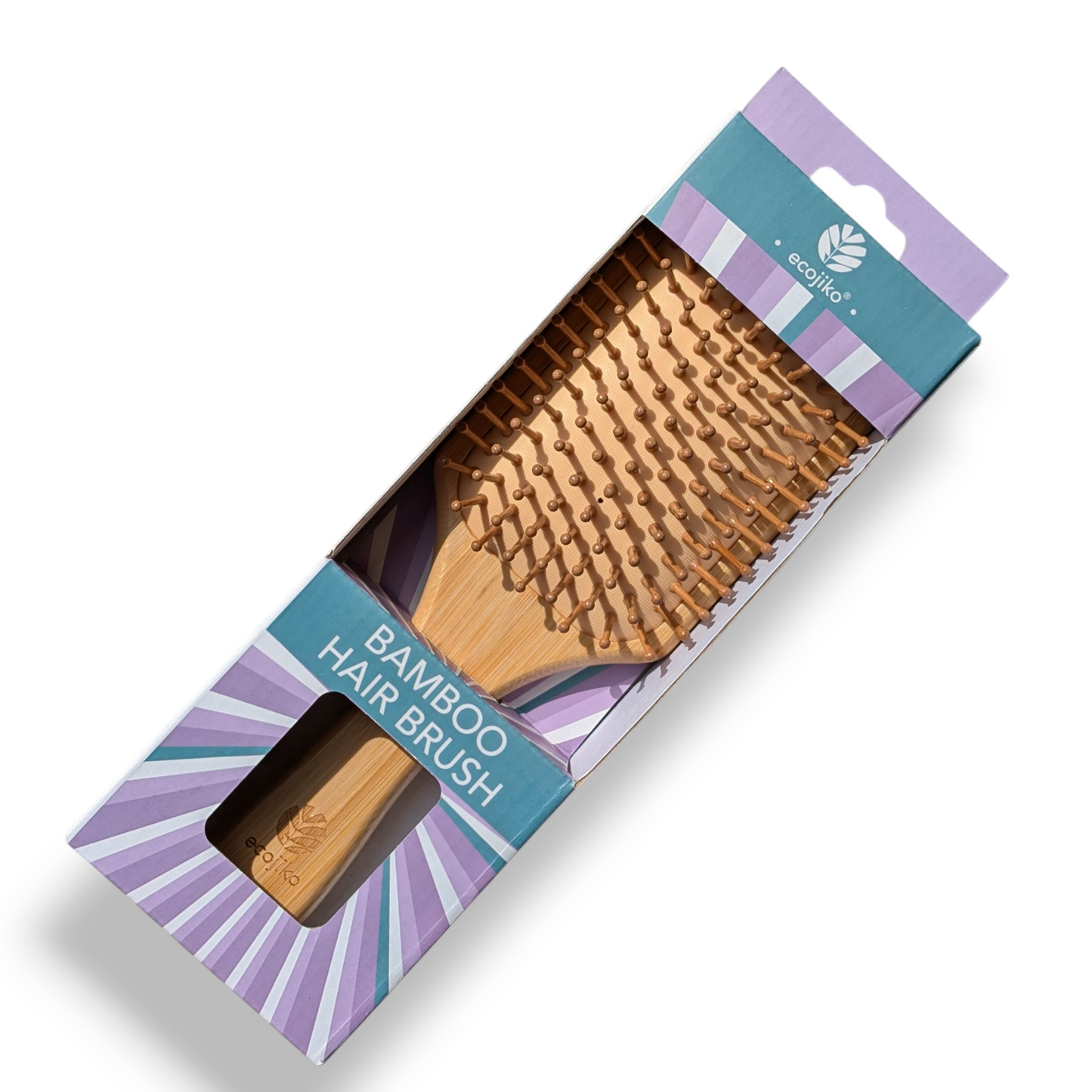 Bamboo Paddle Hair Brush | Sustainable Handle and Pins