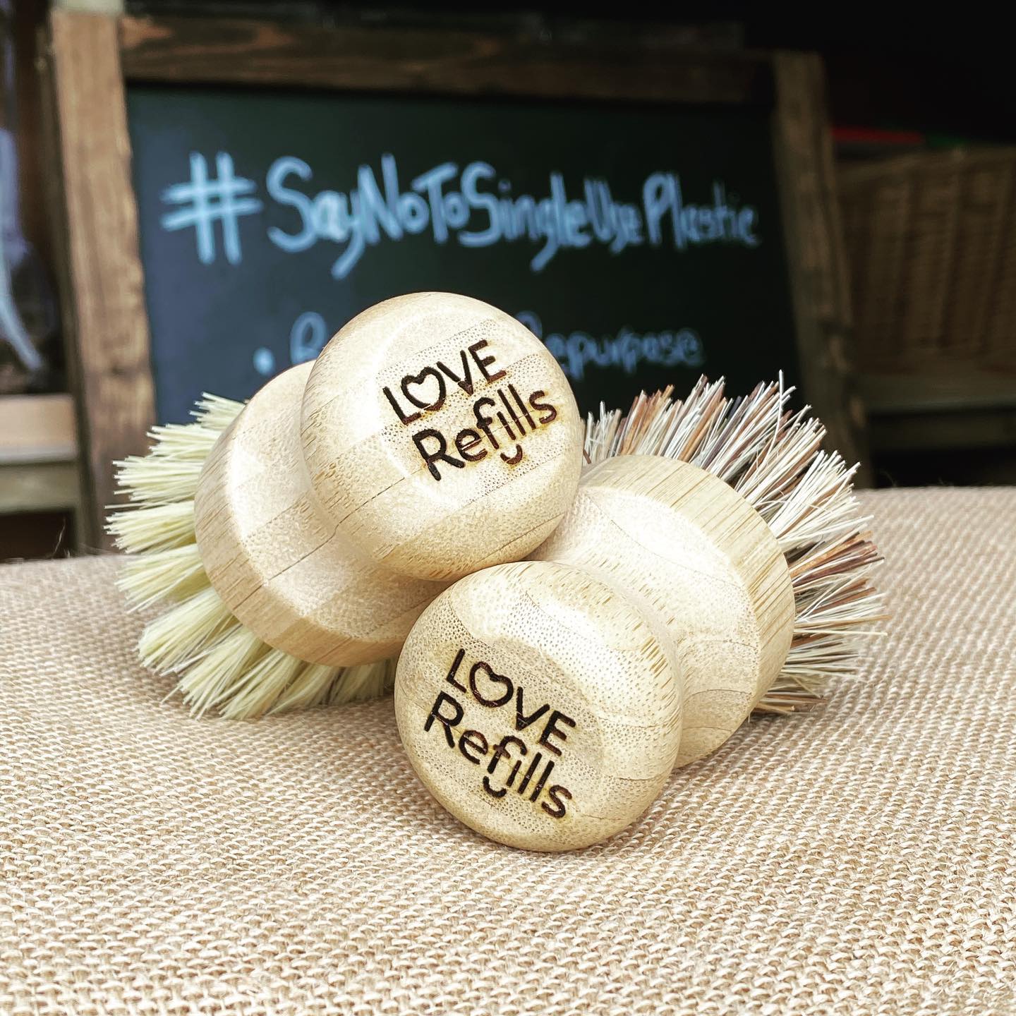 customised eco bamboo brushes for gift shops