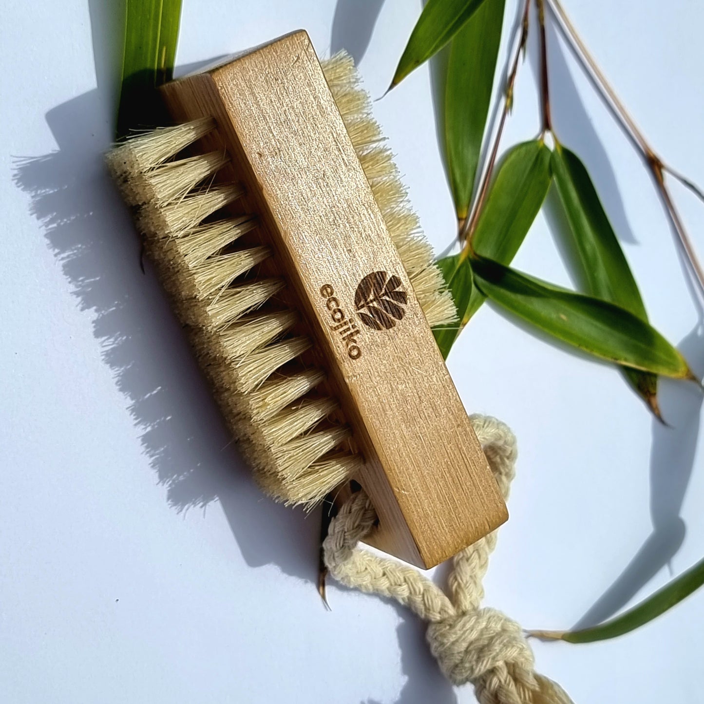 Natural Wooden Nail Brush | Sustainable Bamboo Nail Beauty Brush with Plant Based Bristles