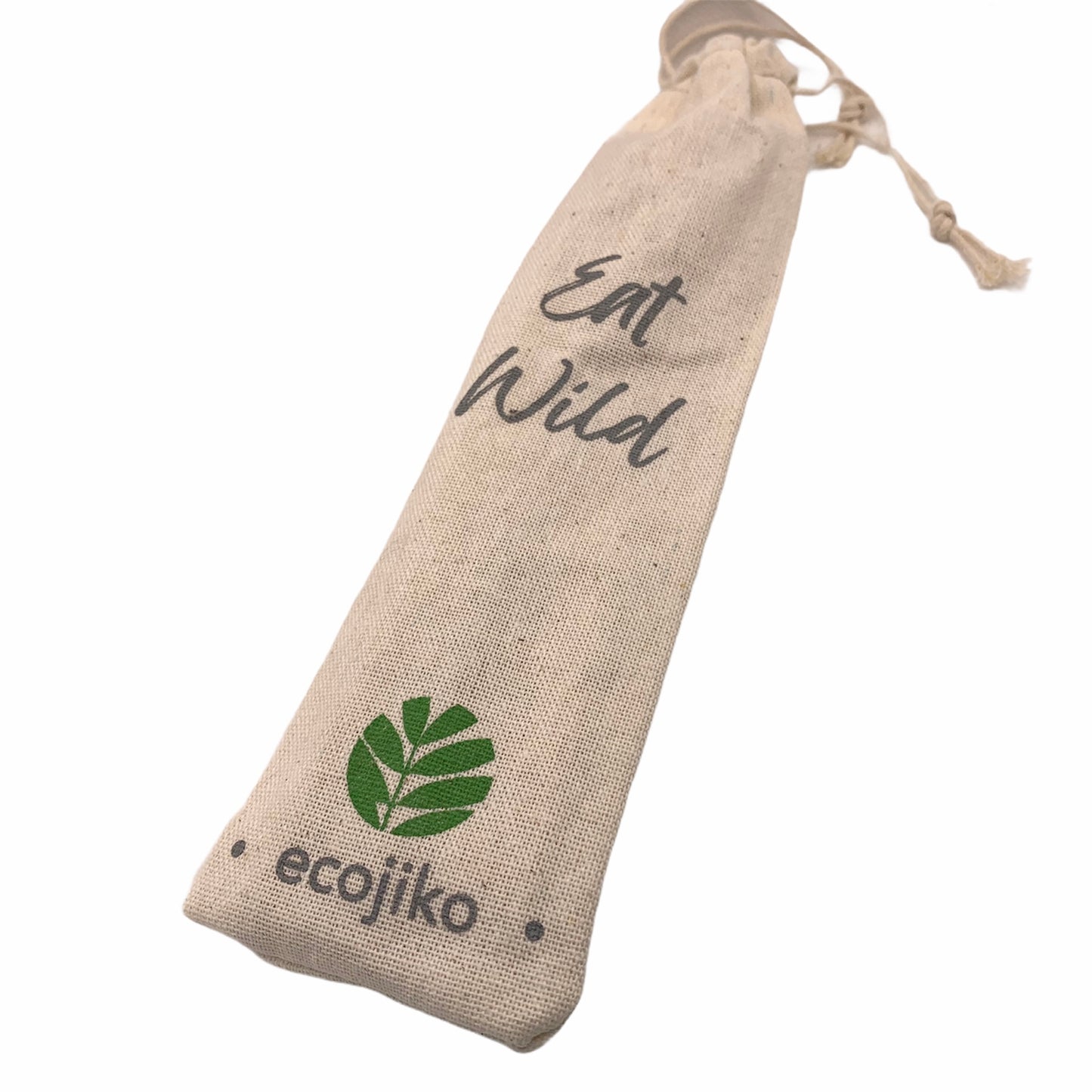 ecojiko Eat Wild reusable bamboo cutlery set