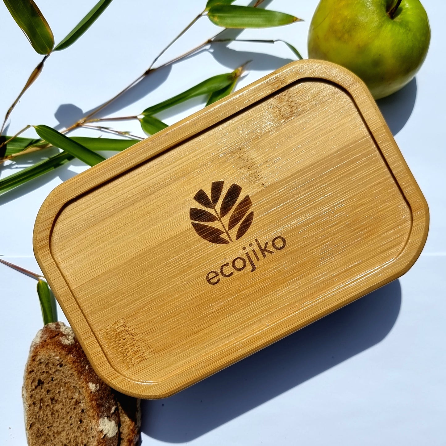 reusable stainless and bamboo reusable lunch box