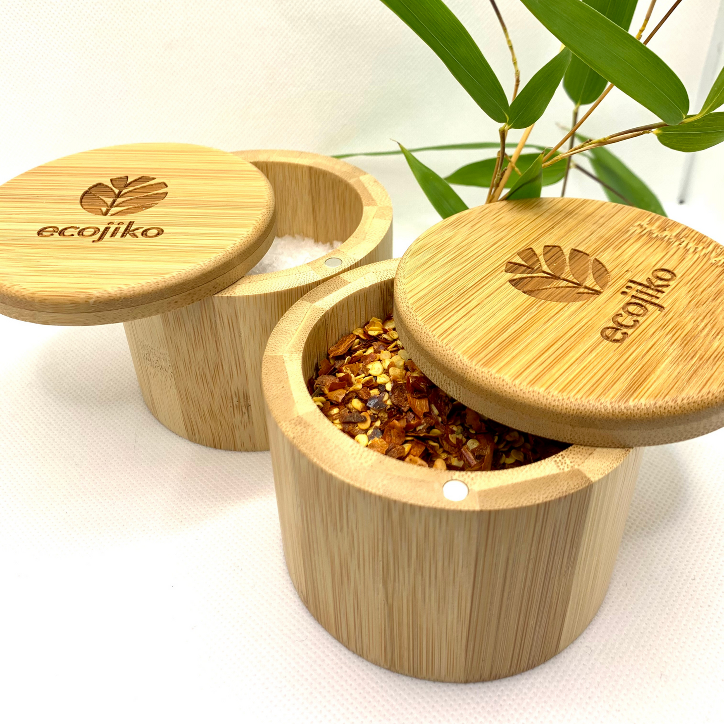 ecojiko bamboo salt spice pot