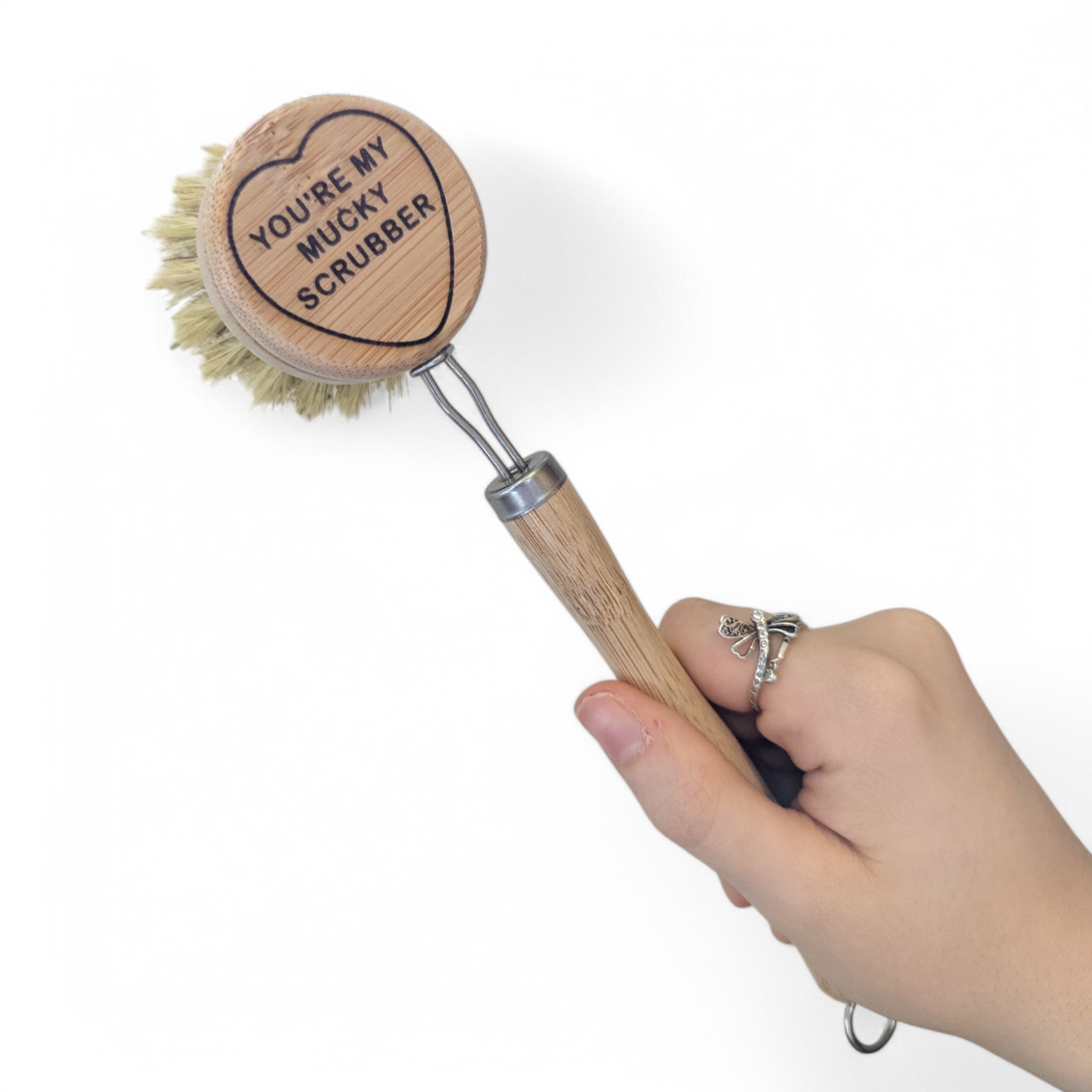 Valentine's Dish Brush with Replaceable Head | Natural Washing Up Brush