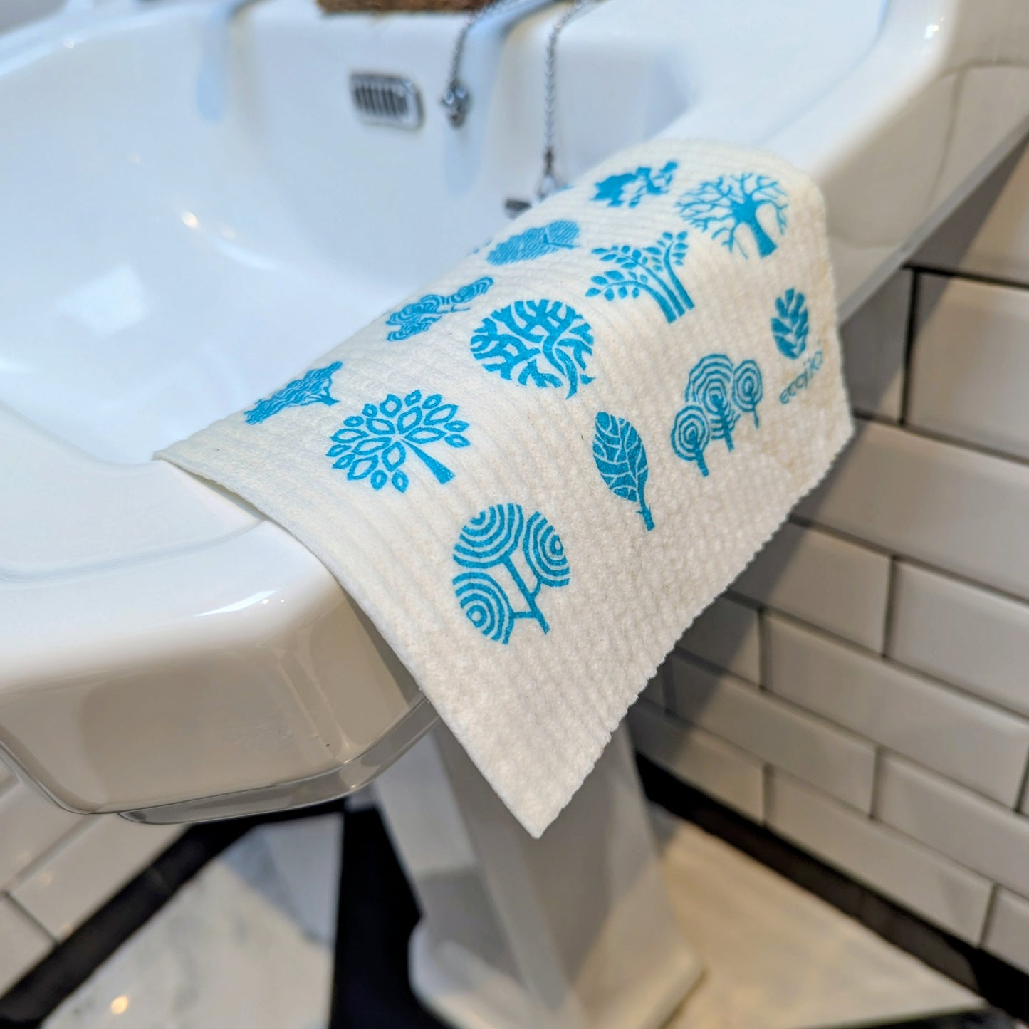 Swedish Dish Cloths | Natural Compostable Reusable Kitchen Cleaning Cloths (2 pack)