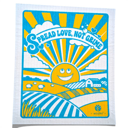 Swedish Dish Cloths | Reusable Compostable Cleaning Cloths (2 pack)