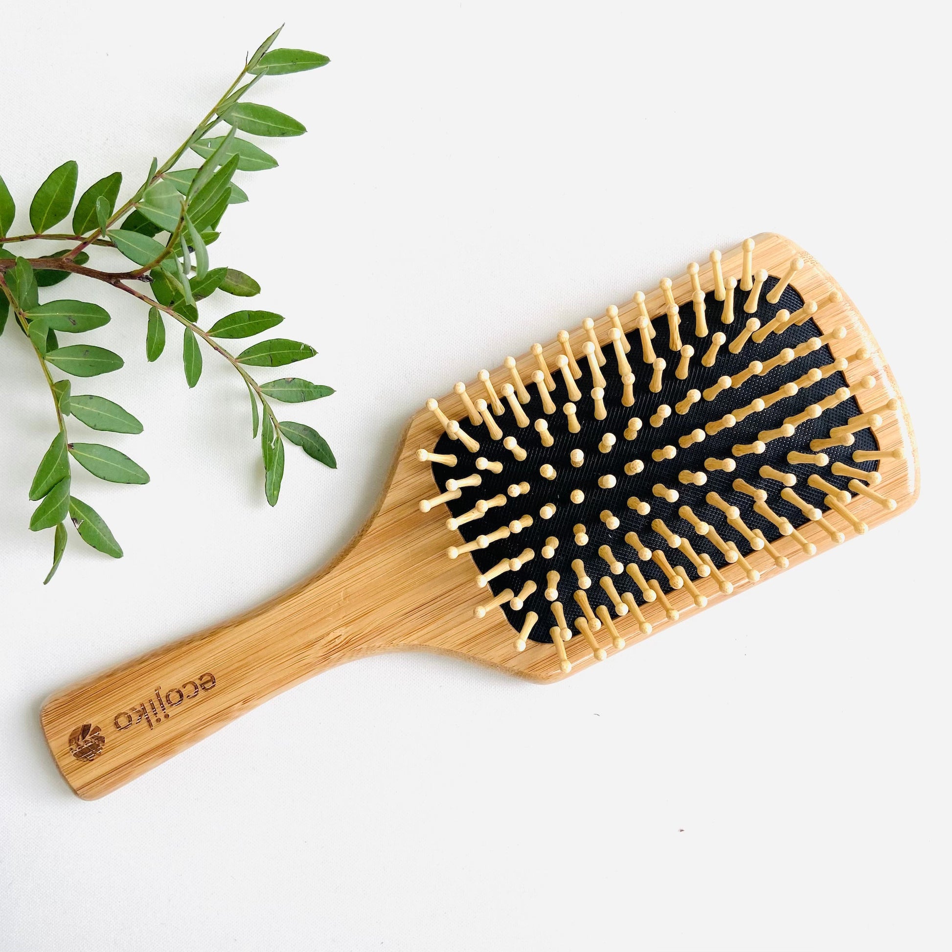 ecojiko bamboo paddle hair brush