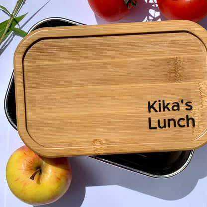 personalised ecojiko bamboo lunch box 